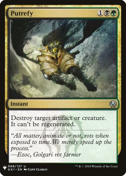 Putrefy (GK1), The List Reprints 68