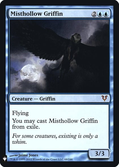 Misthollow Griffin, The List Reprints 68
