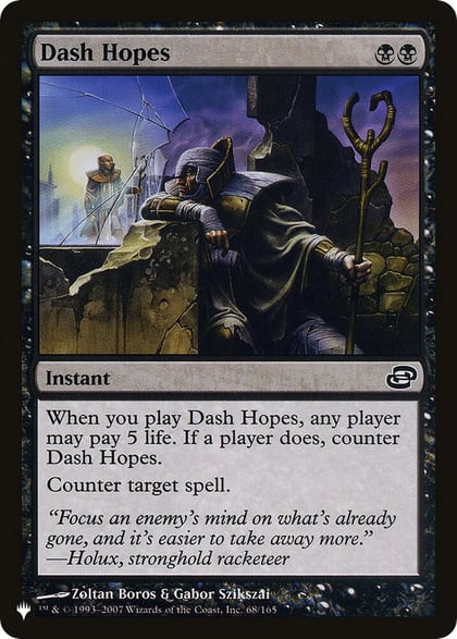 Dash Hopes, The List Reprints 68/165