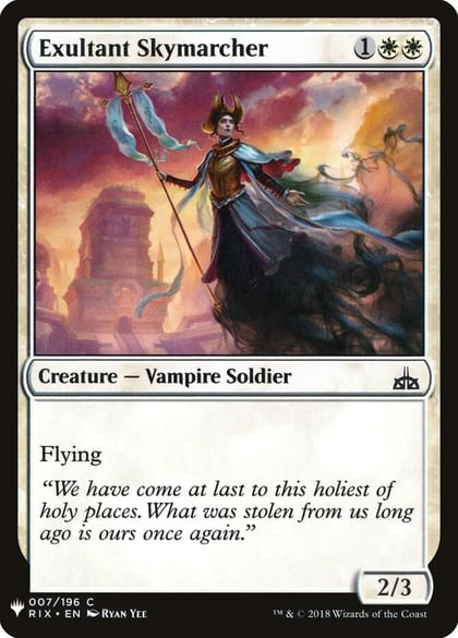 Exultant Skymarcher, The List Reprints 7