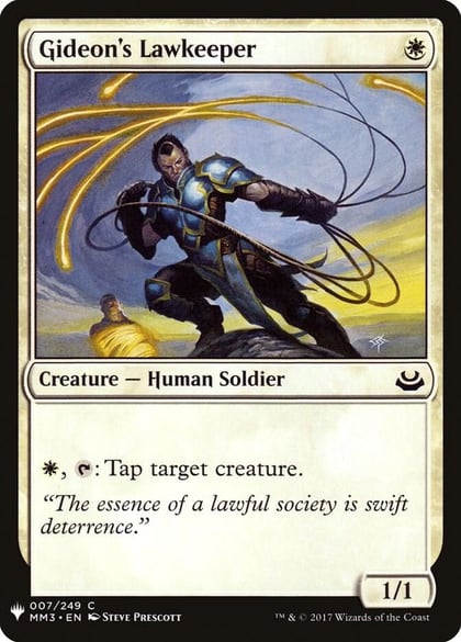 Gideon's Lawkeeper, The List Reprints 7