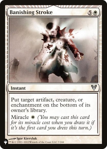 Banishing Stroke, The List Reprints 7/244