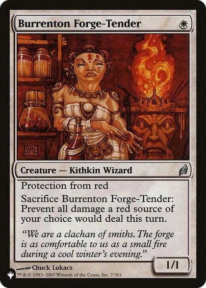 Burrenton Forge-Tender, The List Reprints 7/301