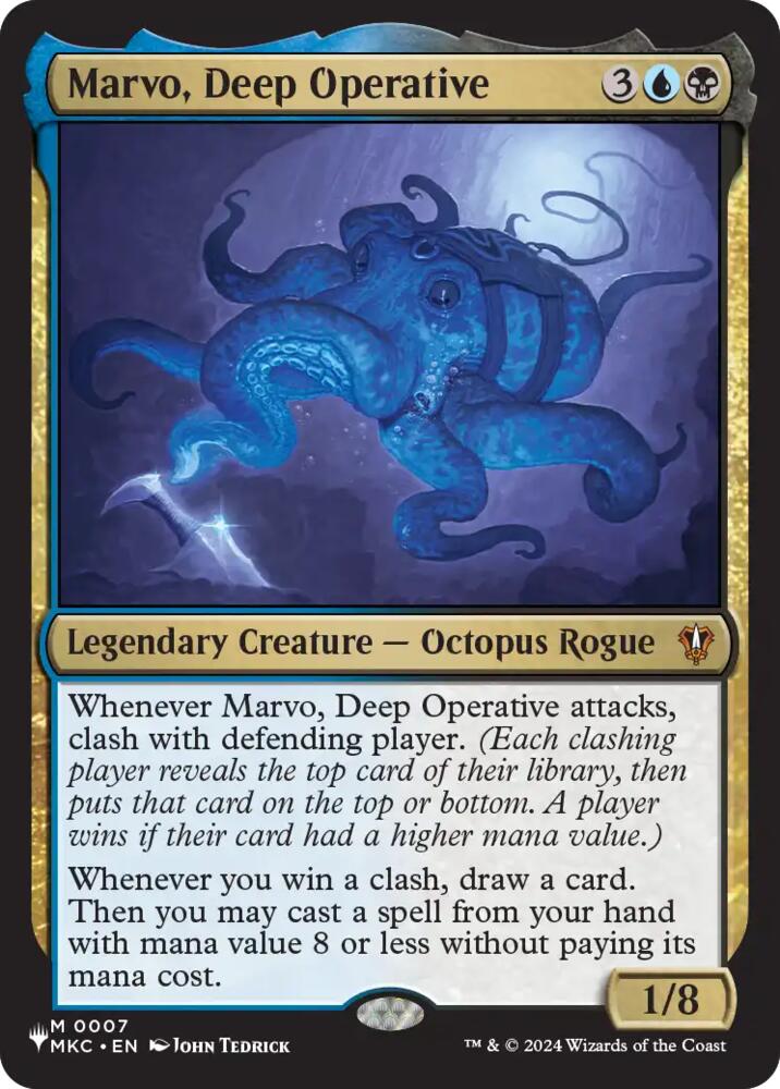 Marvo, Deep Operative, The List Reprints 7