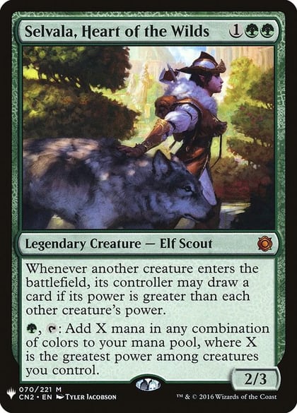 Selvala, Heart of the Wilds, The List Reprints 70