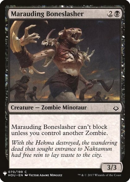 Marauding Boneslasher, The List Reprints 70