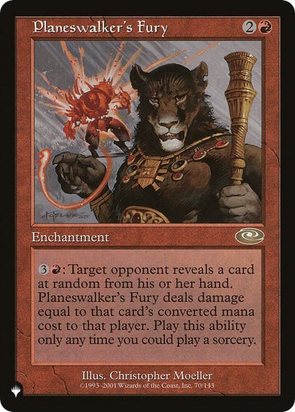 Planeswalker's Fury, The List Reprints 70/143
