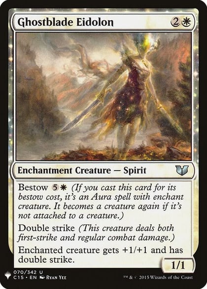 Ghostblade Eidolon, The List Reprints 70
