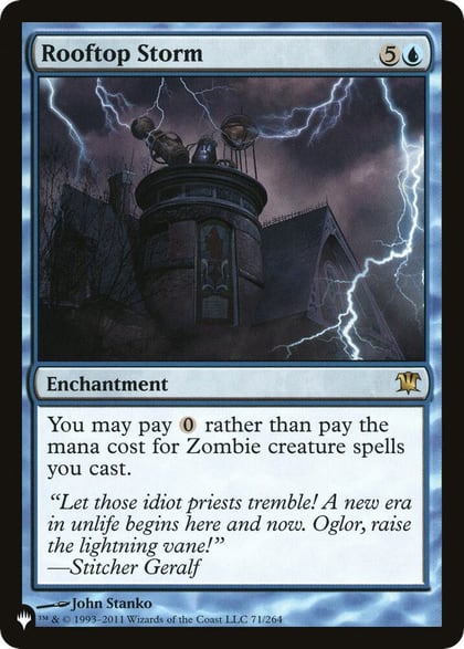 Rooftop Storm, The List Reprints 71/264