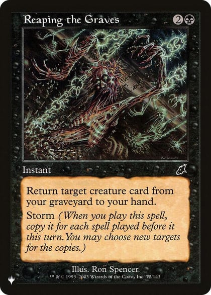 Reaping the Graves, The List Reprints 72/143