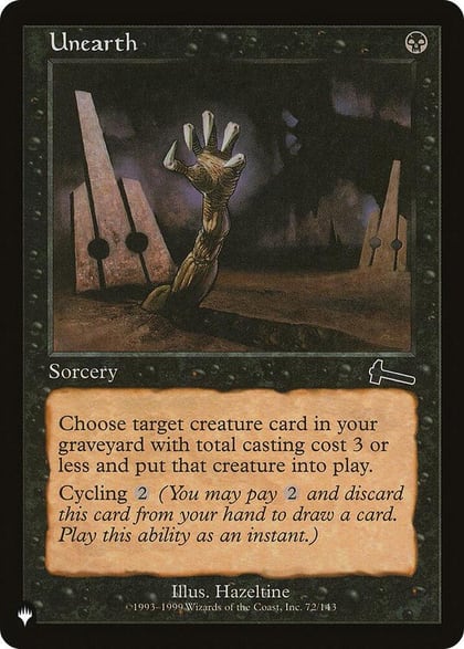 Unearth, The List Reprints 72/143