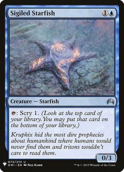 Sigiled Starfish, The List Reprints 73