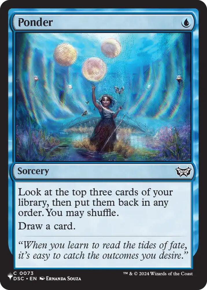 Ponder (DSC), The List Reprints 73
