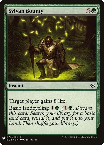 Sylvan Bounty, The List Reprints 74