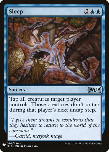 Sleep (M19), The List Reprints 74