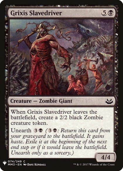 Grixis Slavedriver, The List Reprints 74