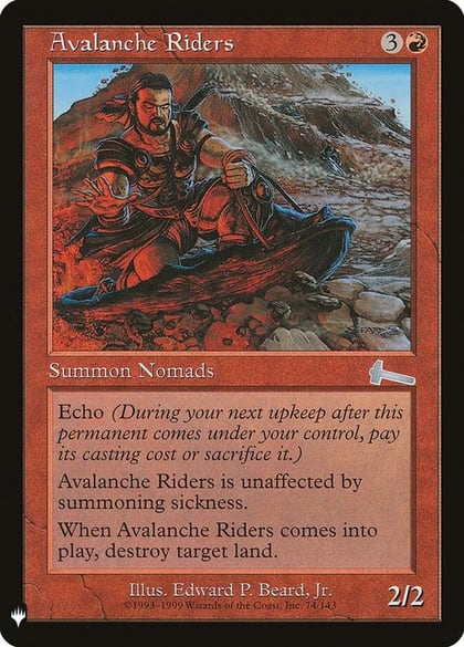Avalanche Riders, The List Reprints 74