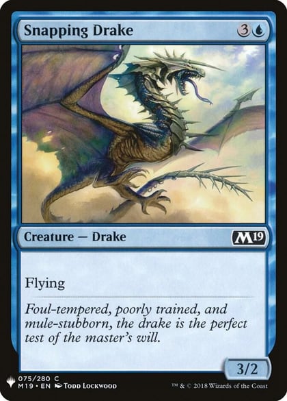 Snapping Drake, The List Reprints 75