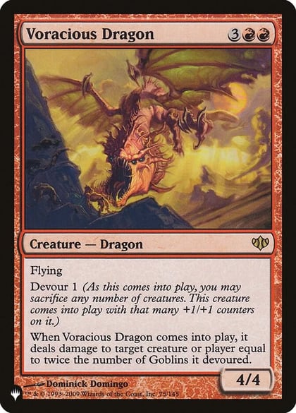 Voracious Dragon, The List Reprints 75/145