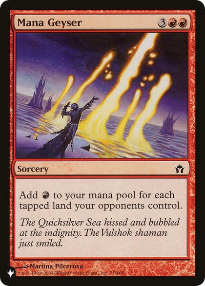 Mana Geyser (5DN), The List Reprints 75/165
