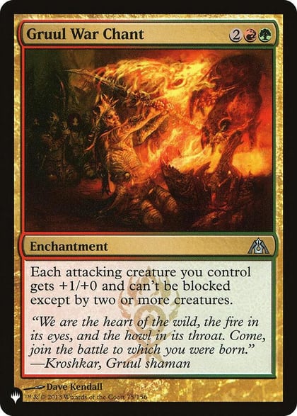 Gruul War Chant, The List Reprints 75/156