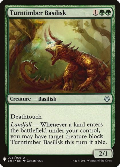 Turntimber Basilisk, The List Reprints 76
