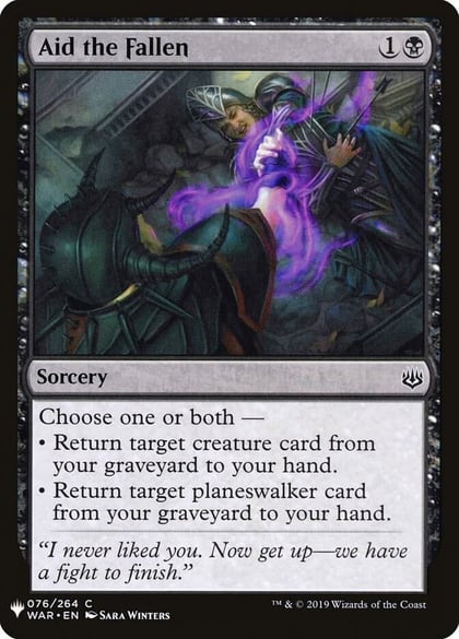 Aid the Fallen, The List Reprints 76