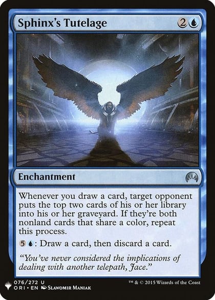 Sphinx's Tutelage, The List Reprints 76