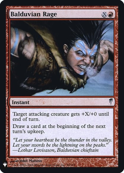 Balduvian Rage, The List Reprints 76