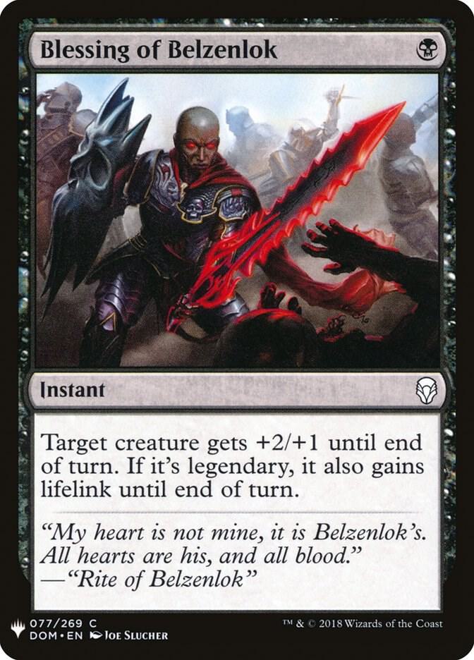 Blessing of Belzenlok, The List Reprints 77