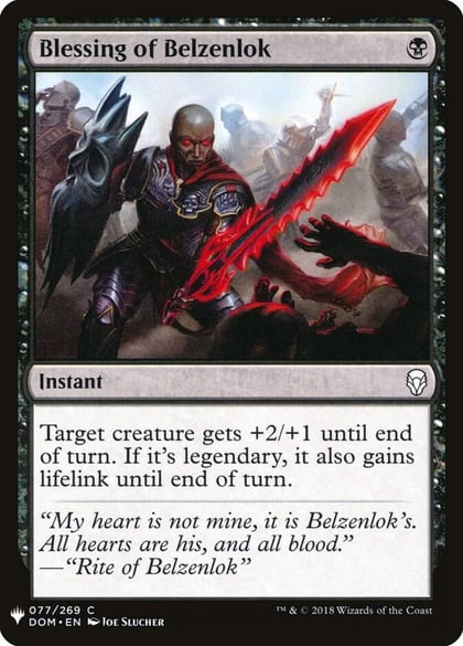 Blessing of Belzenlok, The List Reprints 77