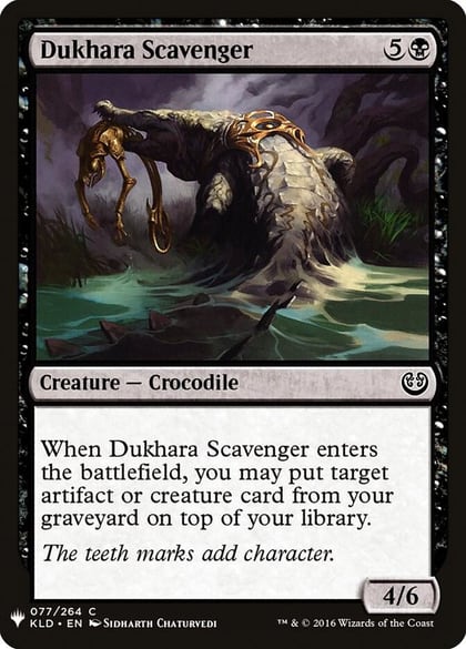 Dukhara Scavenger, The List Reprints 77