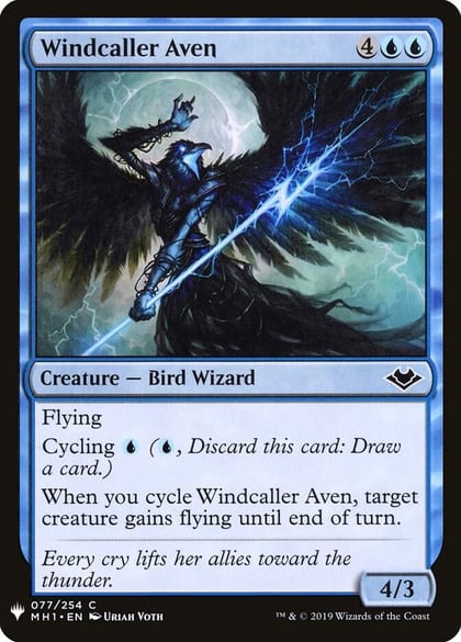 Windcaller Aven, The List Reprints 77