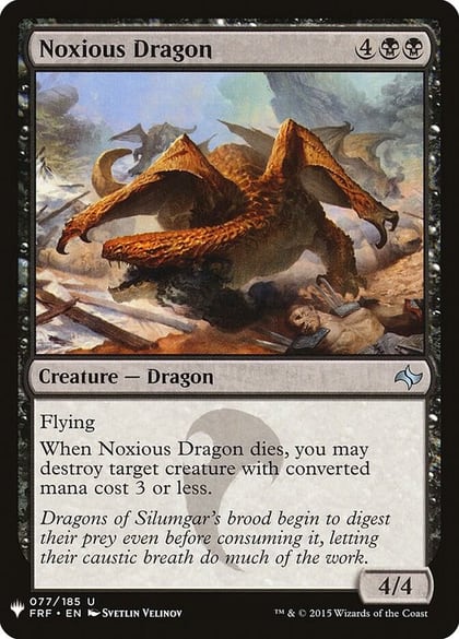 Noxious Dragon, The List Reprints 77