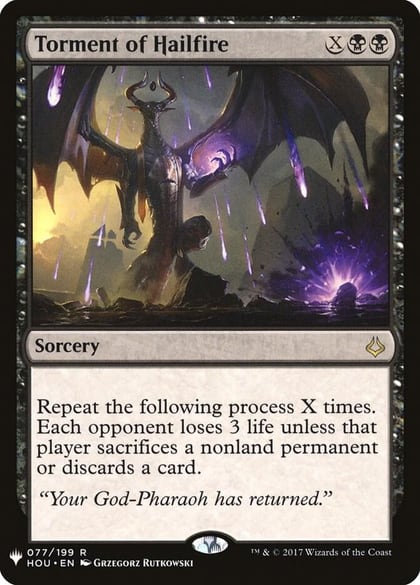 Torment of Hailfire, The List Reprints 77