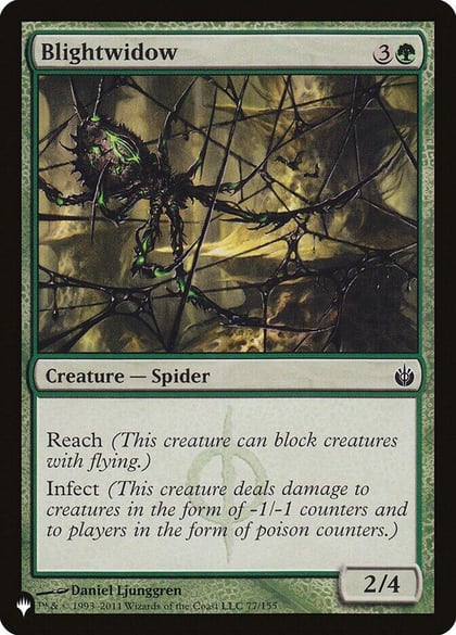 Blightwidow, The List Reprints 77/155