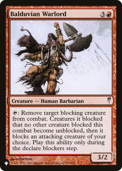 Balduvian Warlord, The List Reprints 77/155