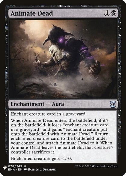 Animate Dead, The List Reprints 78