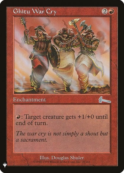 Ghitu War Cry, The List Reprints 78