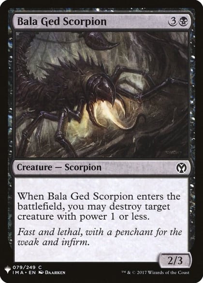 Bala Ged Scorpion, The List Reprints 79