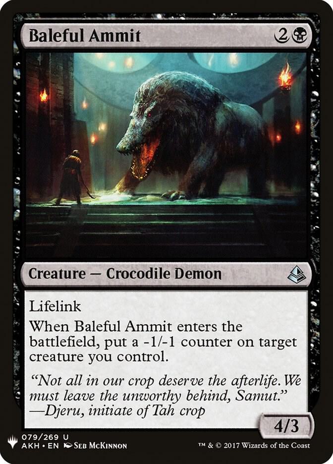 Baleful Ammit, The List Reprints 79