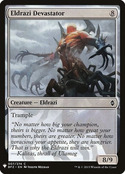 Eldrazi Devastator, The List Reprints 7