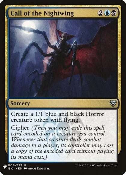 Call of the Nightwing (GK1), The List Reprints 8