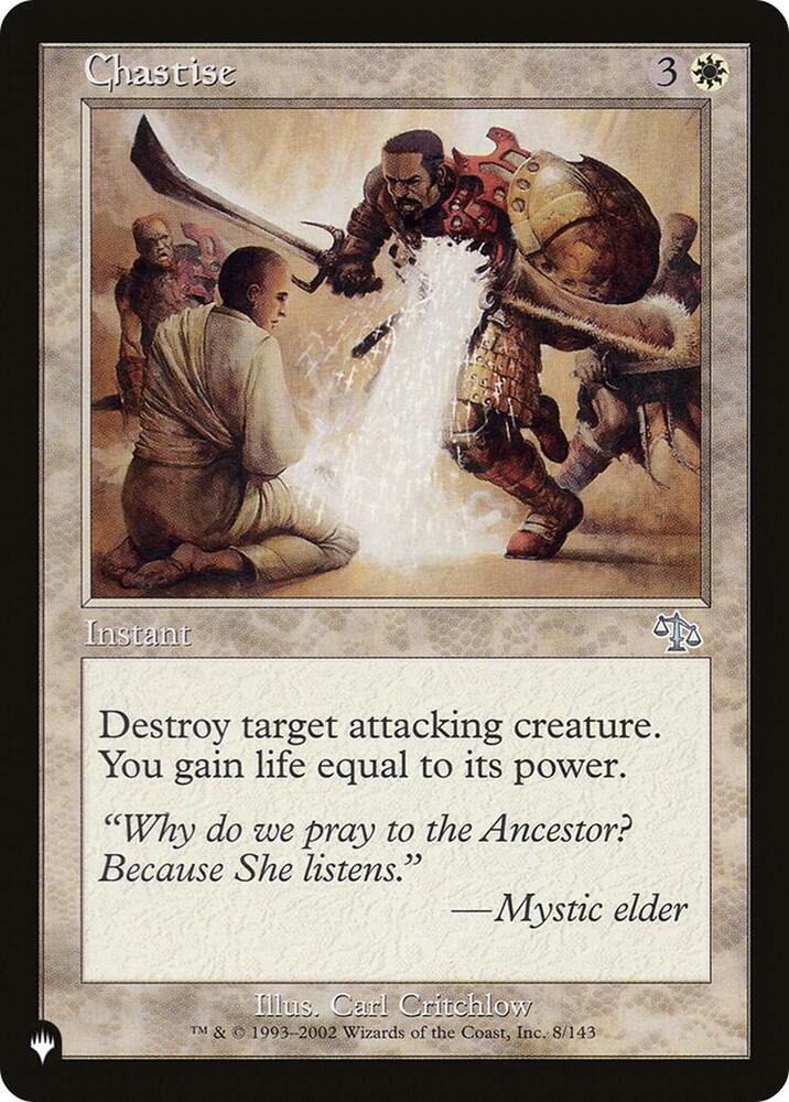 Chastise, The List Reprints 8/143