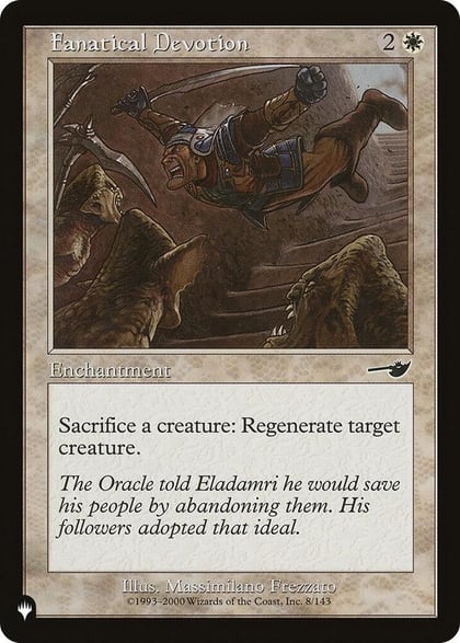 Fanatical Devotion, The List Reprints 8/143