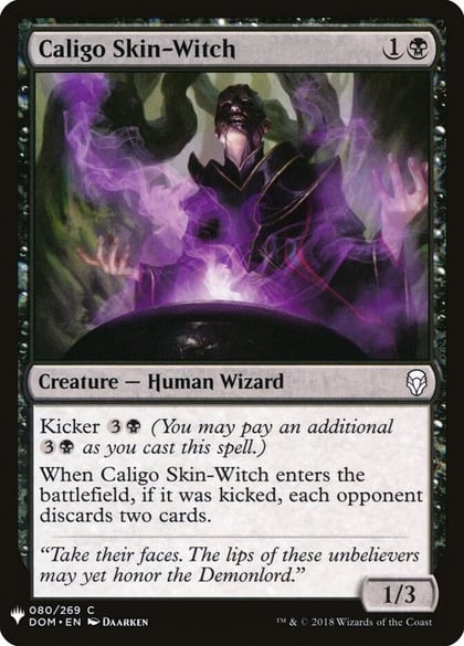 Caligo Skin-Witch, The List Reprints 80