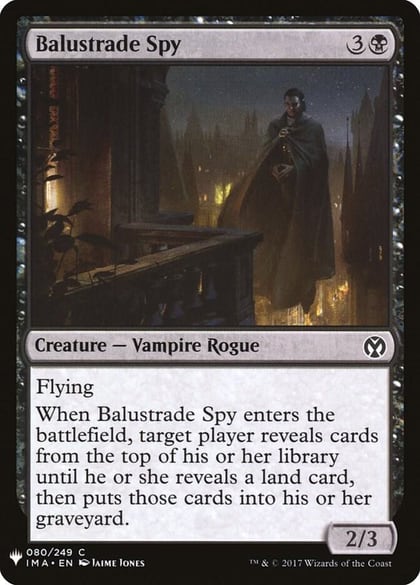 Balustrade Spy, The List Reprints 80