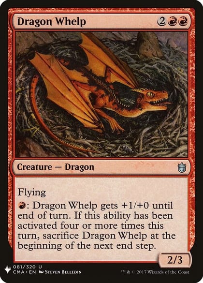 Dragon Whelp (CMA), The List Reprints 81