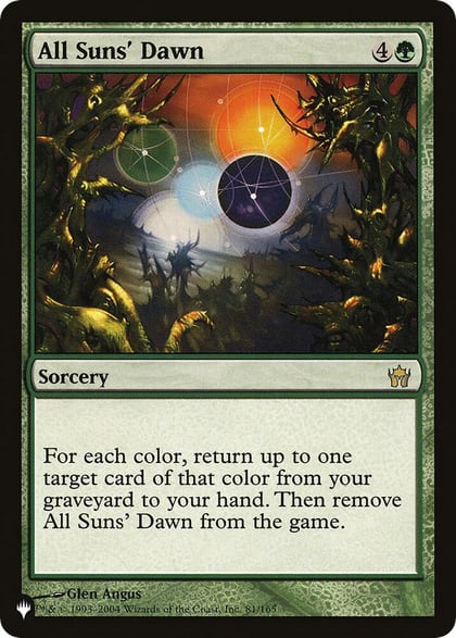 All Suns' Dawn, The List Reprints 81/165