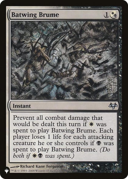 Batwing Brume, The List Reprints 81/180